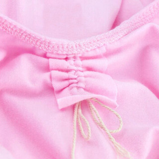 范迪慕 儿童舞蹈服女童练功服女款套装长袖考级服装连体服棉芭蕾舞裙 FWDF01-粉色-长袖-4XL