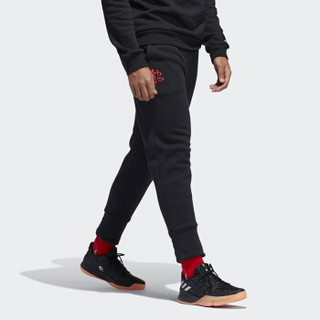 adidas 阿迪达斯 男子 篮球系列 CNY PANT 运动 长裤 DP5746 黑色XL码