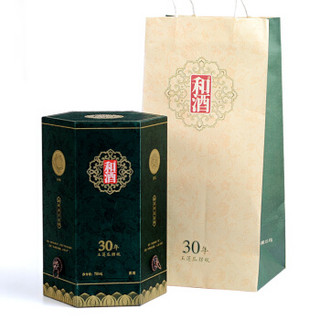 和酒 黄酒上海老酒 玉莲瓜楞三十（30）年 750ML 礼盒坛装