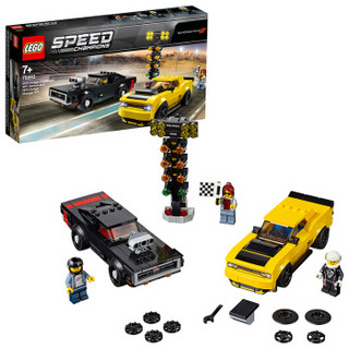 LEGO 乐高 Speed 超级赛车系列 75893 道奇挑战者SRT和道奇战马RT赛车