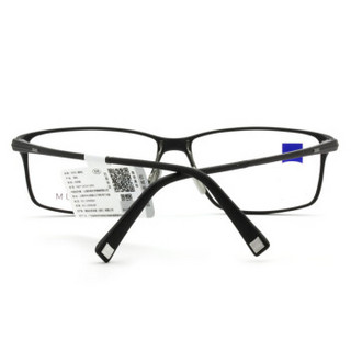 蔡司眼镜（Zeiss Eyewear）男女款 全框黑色镜框黑色镜腿眼镜框眼镜架 ZS-75008-F902 56MM