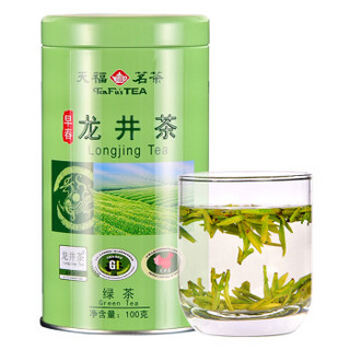 天福茗茶（TenFu’s TEA）天福茗茶 茶叶 龙井茶早春新昌2019年新茶绿茶100g