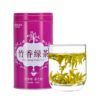 天福茗茶（TenFu’s TEA）天福茗茶 茶叶 竹香绿茶2019年新茶四川峨眉山高山茶100g