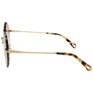 CHLOE 蔻依 女款 Rosie花朵棕色渐变镜片无框眼镜太阳镜 CE142S 742 60mm