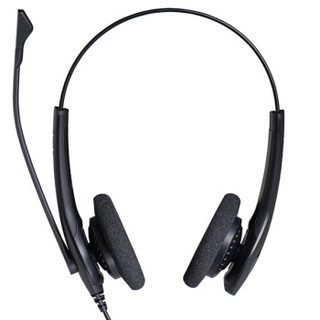 捷波朗(Jabra)双耳话务耳机头戴式耳机客服耳机呼叫中心耳麦Biz 1100 USB被动降噪可连电脑