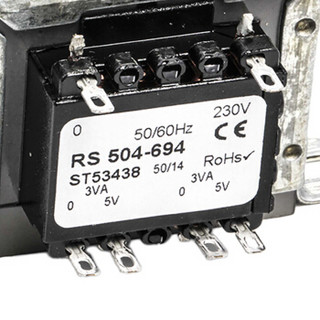 RS Pro欧时 6VA 2输出 底盘安装变压器 10-5841  230V ac输入  5V ac输出
