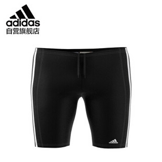 阿迪达斯adidas 泳裤 儿童 青少年游泳裤泳衣男童抗氯柔软舒适 BP9505 黑色 140