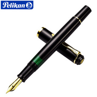 百利金（Pelikan）M200 德国进口24K镀金笔尖 树脂笔身钢笔-黑色F