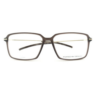 PORSCHE DESIGN保时捷 光学近视眼镜架 男款RXP商务休闲眼镜框全框 P8311C深棕色镜框金色镜腿56mm