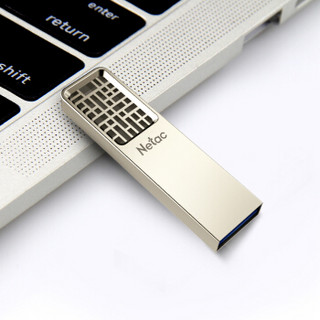 朗科（Netac）8GB USB2.0 U盘 U327 全金属高速迷你镂空设计闪存盘 创意中国风 珍镍色