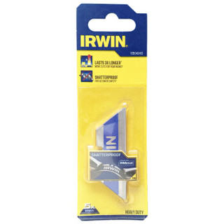 欧文（IRWIN）双金属梯形美工刀片 割刀片 墙纸壁纸刀片 裁纸刀 双金属梯形刀片(5片/包) 三包
