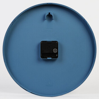 天王星（Telesonic）挂钟 客厅创意钟表现代简约静音钟时尚个性3D立体时钟卧室石英钟圆形挂表Q8722-4蓝色