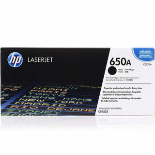 惠普（HP） CE270A 650A 黑色原装 LaserJet 硒鼓 (适用LaserJet CP5520)