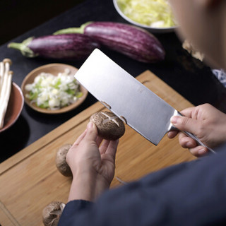 京东京造 德国进口不锈钢 日式菜刀切片刀7寸