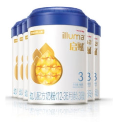 illuma 惠氏 启赋 婴儿奶粉 3段 900g*6
