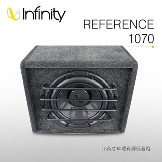 Infinity 燕飞利仕 REF-1070 汽车箱体低音炮赠送有源功放+箱体 黑色