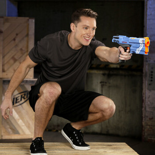 孩之宝(Hasbro)NERF热火 竞争者系列 克洛诺斯发射器 蓝色 户外玩具枪E3381