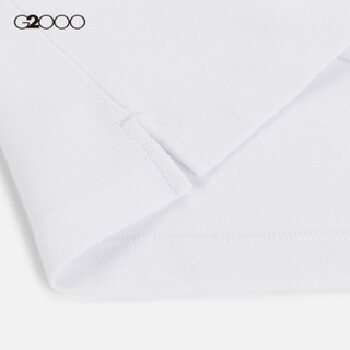 G2000 男装短袖T恤青年流行修身型 2019新款青年艺术主题91071502 白色/00 XXL/185