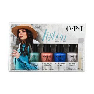 OPI 情迷里斯本-迷你套装 4支mini装（营养修护防断裂 提亮甲面持久 无毒指甲油）