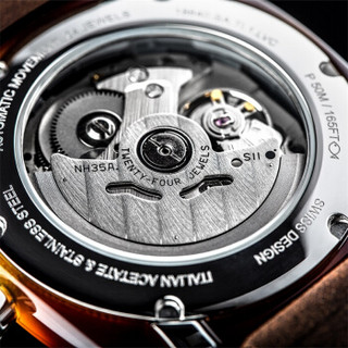 briston手表iconic系列自动镂空机械表40mm翻毛皮玳瑁男士手表18740.