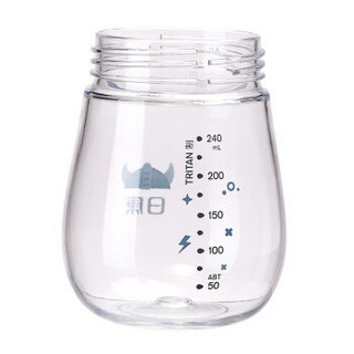 日康（rikang） 宝宝学饮杯婴儿水杯 重力球儿童吸管杯饮水杯240ml（蓝）RK-B1029