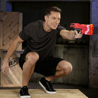 孩之宝(Hasbro)NERF热火 竞争者系列 克洛诺斯发射器 红色 户外玩具枪E3380