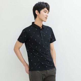 商品雅鹿2019春夏新款 男装 polo衫男尚休闲t恤打底衫上衣男装 ya