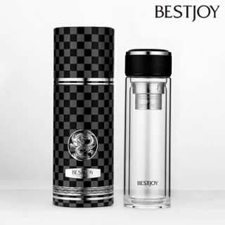 Bestjoy 富光拾喜 FGBE02-350 高硼硅玻璃杯 350ml 沉稳黑