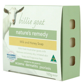 澳洲进口 比利山羊奶(billie goat soap) 蜂蜜味手工羊奶皂 100g/块 保湿滋润香皂 孕妇婴幼儿可用