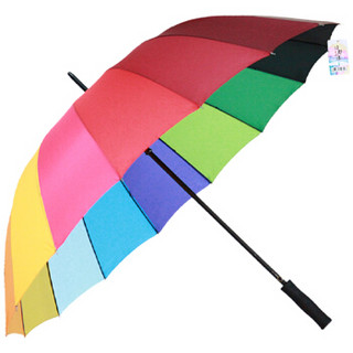 清野の木 彩虹伞特大号 加大加固抗风双人伞晴雨两用直杆伞 直径120cm
