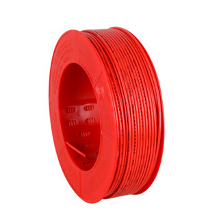 德力西电气（DELIXI ELECTRIC）电线电缆 BVR1.5平方 单芯多股铜线 国标家装家用铜芯电线 国标足米100米红色