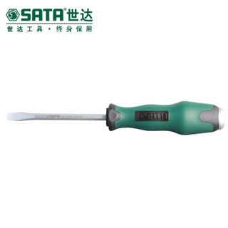 世达（SATA）T系列一字穿心螺丝批  6x100 绿色 61603