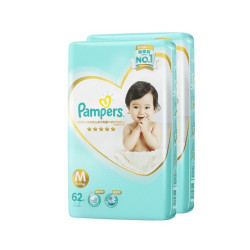 Pampers 帮宝适 一级帮系列 婴儿纸尿裤 M62片 2包装 *2件