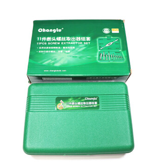 长鹿 11件套断头螺丝取出器 反牙螺丝锥工具水龙头 三角阀断丝取出器  德国工业级多功能