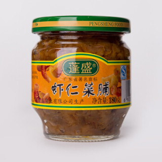 商品蓬盛 蓬盛虾仁菜脯 盐水渍菜180g 下饭菜 佐餐小吃