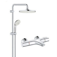 GROHE 高仪 新天瀑淋浴系列 恒温冷触龙头套装 27389002(淋浴系统)+34227002龙头