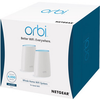 NETGEAR 美国网件 Orbi Mini RBK40 4400M WiFi 5 分布式路由器+RBS40 子母路由