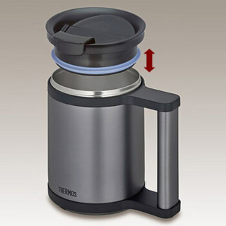 THERMOS 膳魔师 THV-1500-CBW JCP-280C BK 不锈钢保温壶马克杯 1500+280ml 棕色 黑色