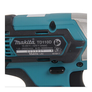 牧田（Makita）TD110DZ 充电式冲击起子机 12Vmax