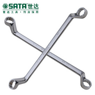 世达（SATA）全抛光高颈双梅花扳手18x19MM  42307 钢制