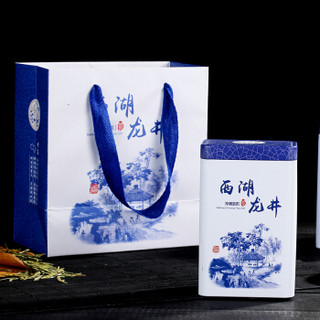 KIND 仁 茗门天赐茶叶绿茶 钱塘龙井绿茶雨前三级5g*30包 礼盒装 自己喝送礼物