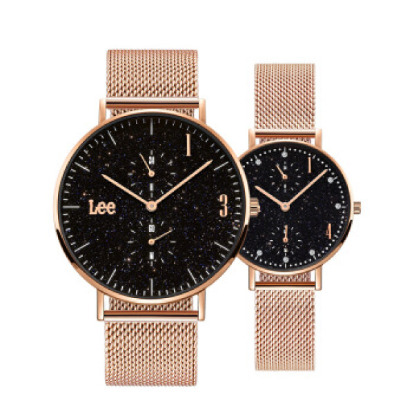 商品lee lef-137138boxset-f 情侣石英手表