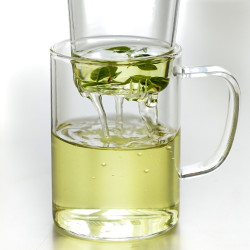 雅集 玻璃茶杯 绅士杯 400ml
