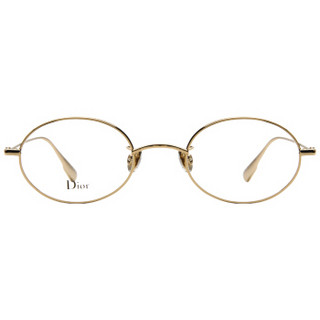 DIOR 迪奥 女款金色镜框金色镜腿光学眼镜架眼镜框 DIOR STELLAIREO7F 000 49MM