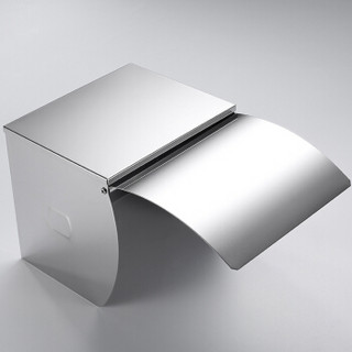科固（KEGOO）K05019 防水厕纸盒卫生间厕所纸巾盒 304不锈钢浴室挂件带置物厕纸架