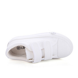 飞耀（FEIYAO）童鞋儿童帆布鞋男童女童休闲鞋白色布鞋宝宝板鞋学生球鞋A-012 白色 37