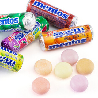 Mentos 曼妥思 劲嚼充气糖 混合口味  1000g 100支 罐装