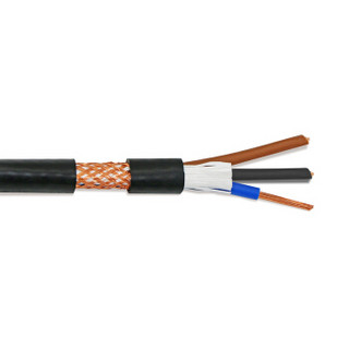 普天汉飞 POTEL RVVP3*0.75 屏蔽线阻燃通讯电缆3芯 抗干扰信号线控制线 纯铜 200米 黑