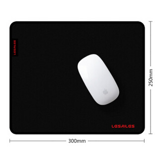 飞遁（LESAILES）300*250*4mm红黑游戏电竞鼠标垫 中号锁边电脑键盘桌垫