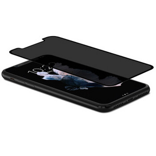 Moshi摩仕 iPhoneX/XS防窥钢化玻璃全覆盖膜IonGlass Privacy 黑色-iPhone X/XS